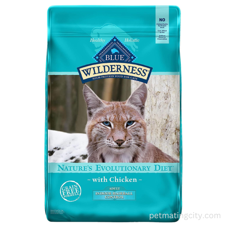 Blue Buffalo Wilderness High Protein, Natural Adult Indoor Hairball Control Dry Cat Food