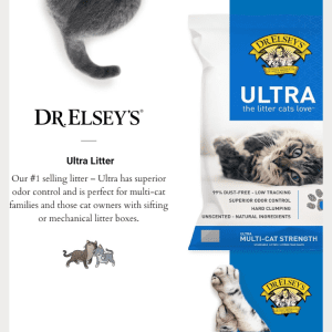 Dr. Elsey's premium clumping cat litter, Cat & Dog Superior Odor Control