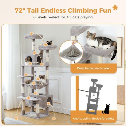 Tree shaped cat tower